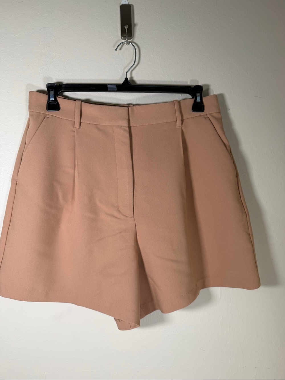 Abercrombie & Fitch Blush Peach High-Waist Shorts